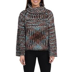 NEW LOVE TOKEN meri turtleneck sweater in brown